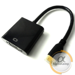 Перехідник HDMI - VGA чорний