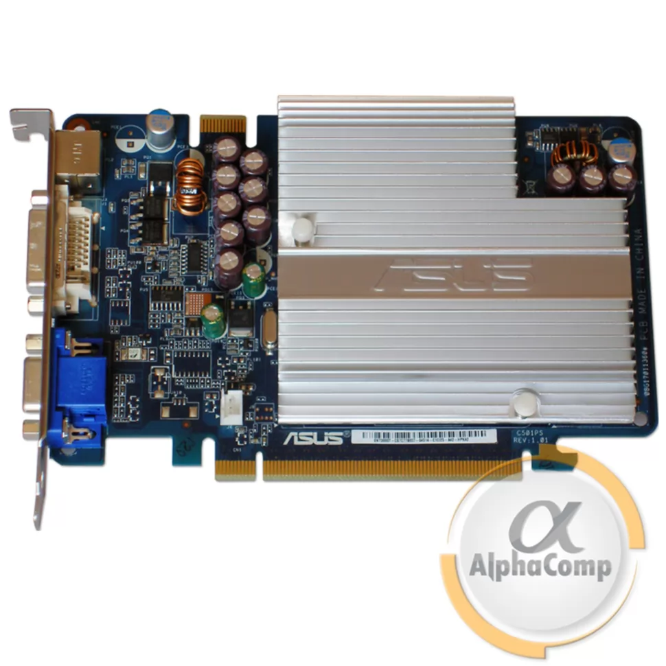 Видеокарта PCI-E NVIDIA Asus 7300GT (512Mb/DDR2/128bit/DVI/VGA/TV
