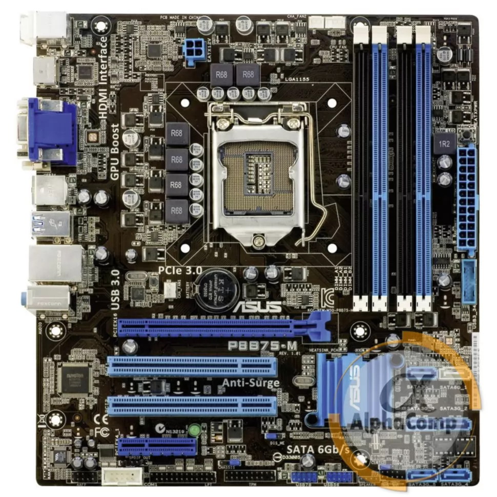 Материнская плата Asus P8B75-M (s1155 • B75 • 4xDDR3 • Gen3) БУ