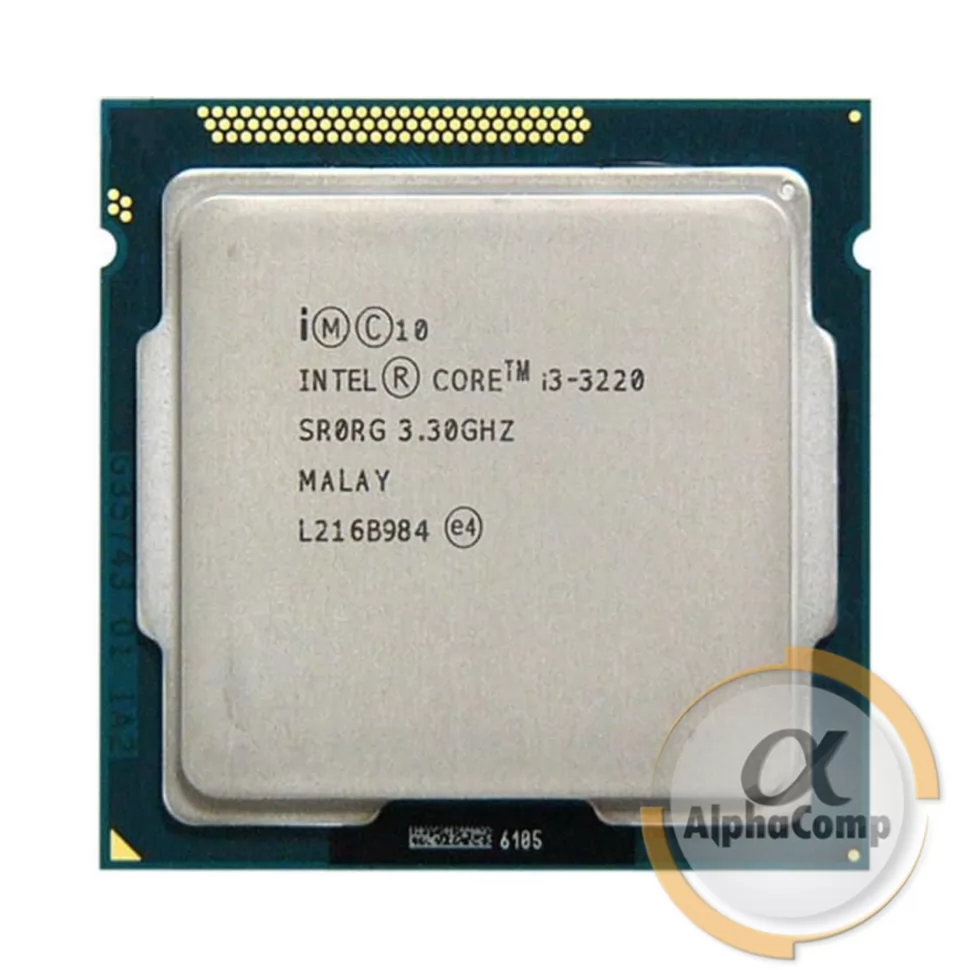 Процессор Intel Core i3 3220 (2×3.30GHz • 3Mb • 1155) БУ купить в