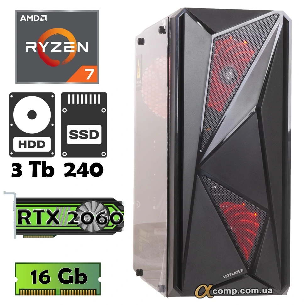 2700x Ryzen Rtx 2060 Pc PC Gamer Ryzen 2700X RTX 2060 Ordinateurs