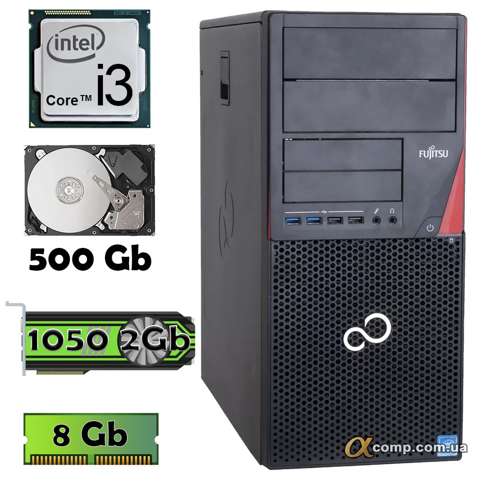 Компьютер Fujitsu P720 (i3-4130 • GTX1050 • 8Gb • 500Gb) БУ купить