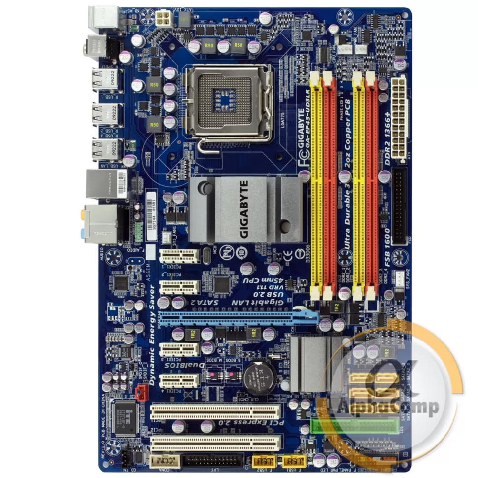 Материнская плата Gigabyte GA-EP45-DS3LR (s775 • P45 • 4xDDR2) БУ