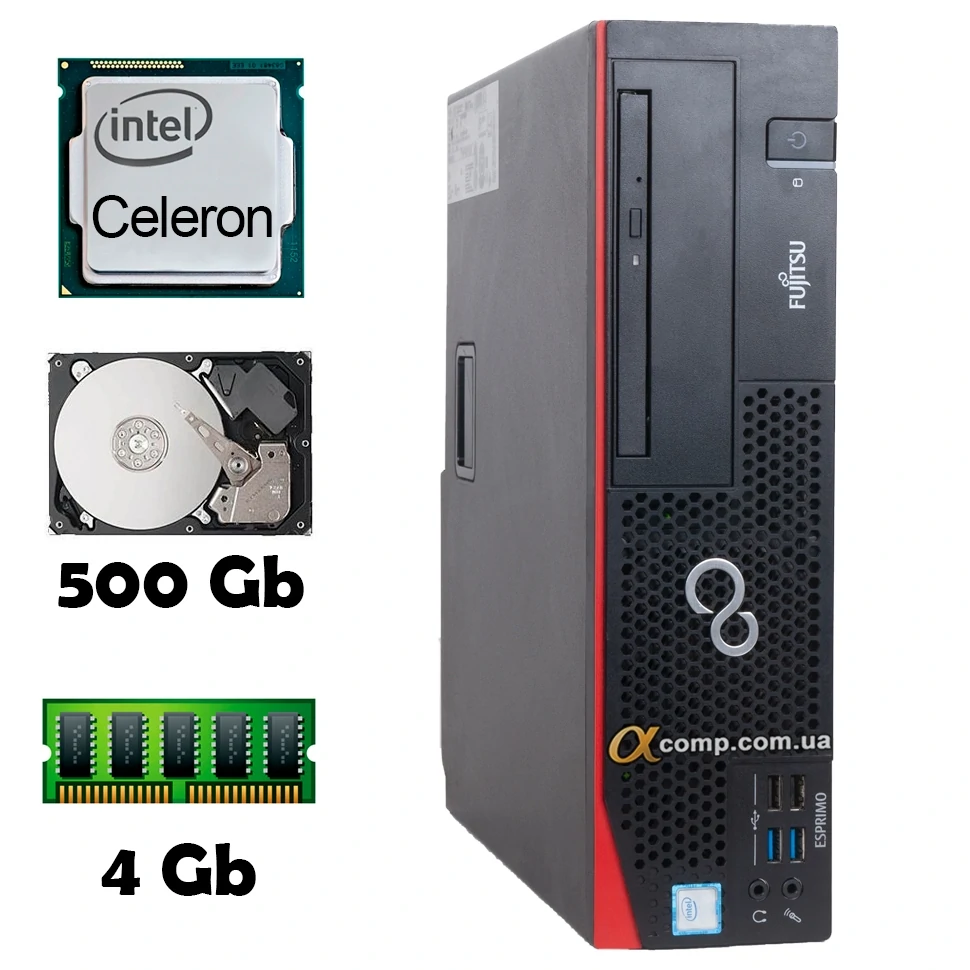 Fujitsu ESPRIMO D556 SFF (Celeron G3900 • 4Gb • 500Gb) БУ купить в