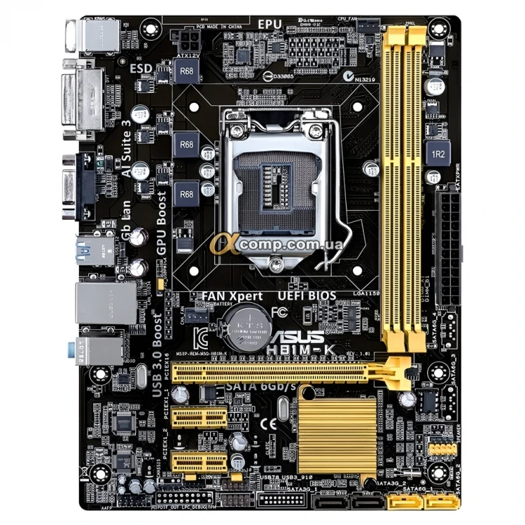 Материнская плата Asus H81M-K (s1150 • H81 • 2xDDR3) БУ купить в