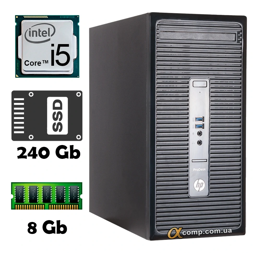 HP ProDesk 400 G3 MT (i5 6400 • 8Gb • ssd 240Gb) БУ купить в