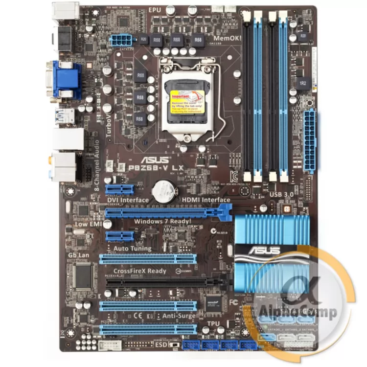 Материнская плата Asus P8Z68-V LX (s1155/Z68/4xDDR3) БУ купить в