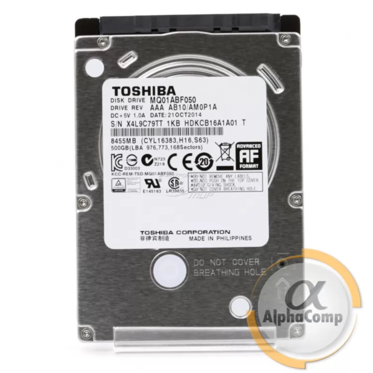 Жесткийдиск2.5"500GbToshibaMQ01ABF050(8Mb•5400•SATAIII)БУ