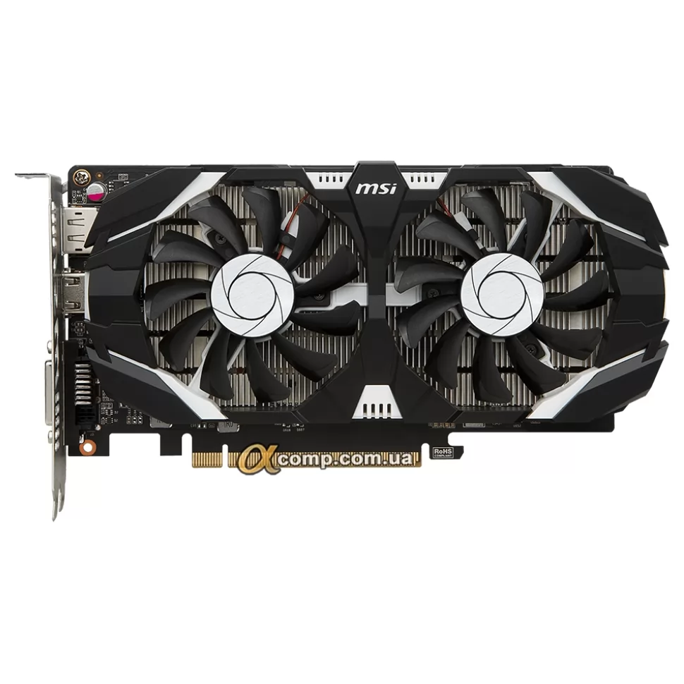 Видеокарта MSI GTX 1050Ti (4Gb • GDDR5 • 128bit • DVI • HDMI • DP