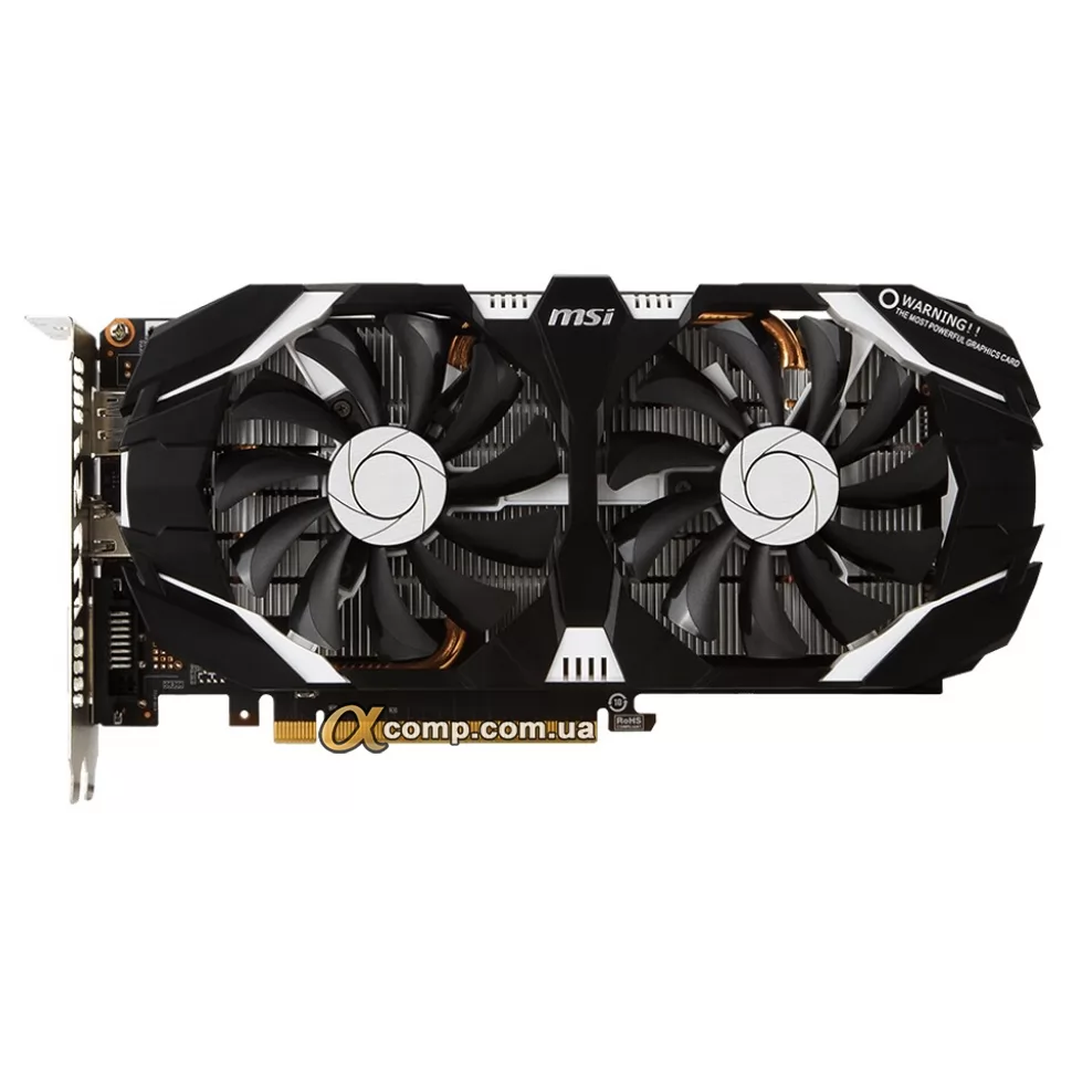 Видеокарта MSI GTX1060 (6GB • GDDR5 • 192bit) GTX 1060 6GT OCV1 БУ