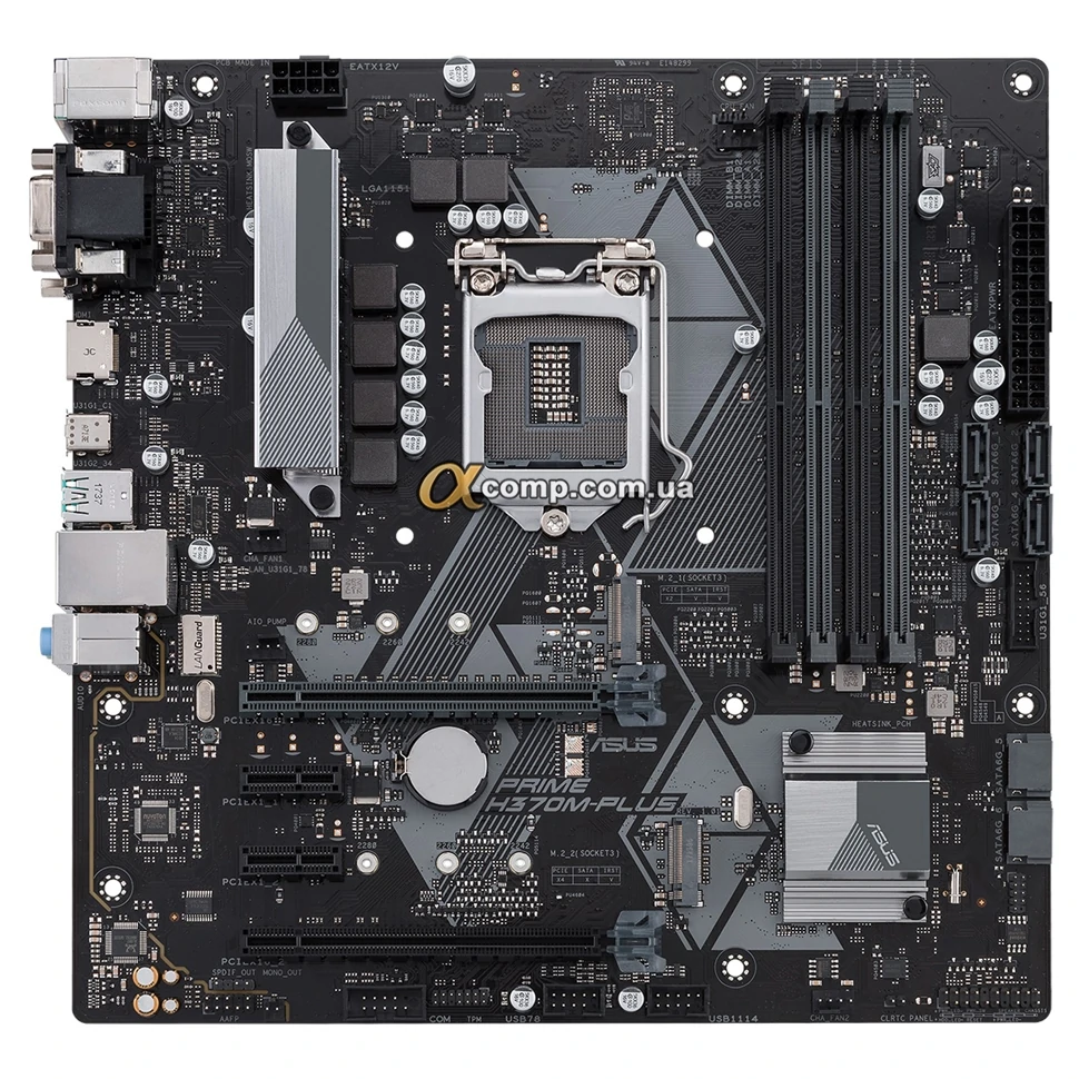 Материнская плата Asus Prime H370M-PLUS (1151-v2 • H370 • 4xDDR4
