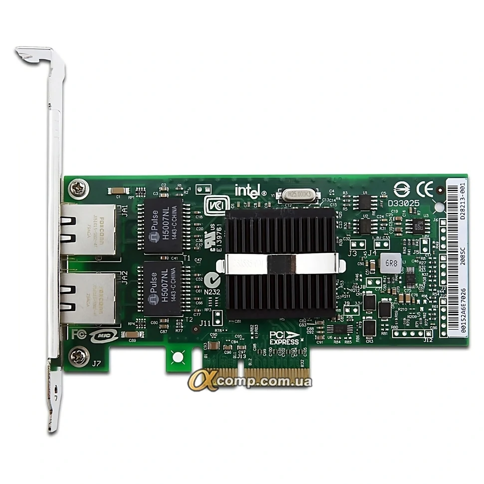 Сетевая карта PCIe Intel PRO/1000 PT Dual Port Server Adapter