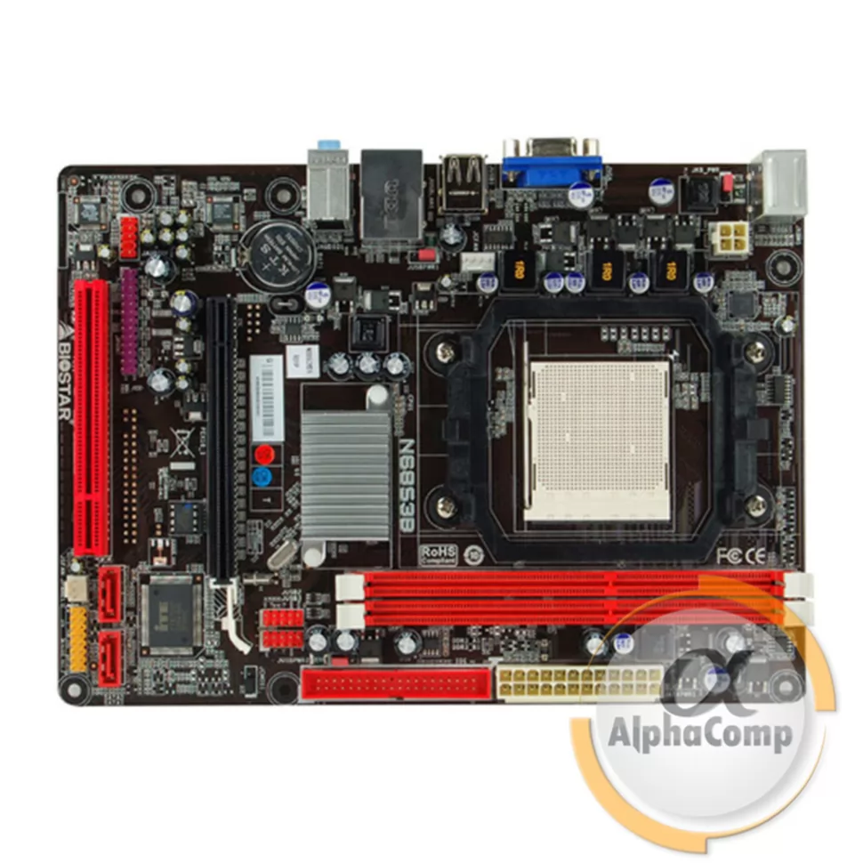 Материнская плата Biostar N68S3B (AM3/Nvidia MCP68S/2xDDR3) БУ