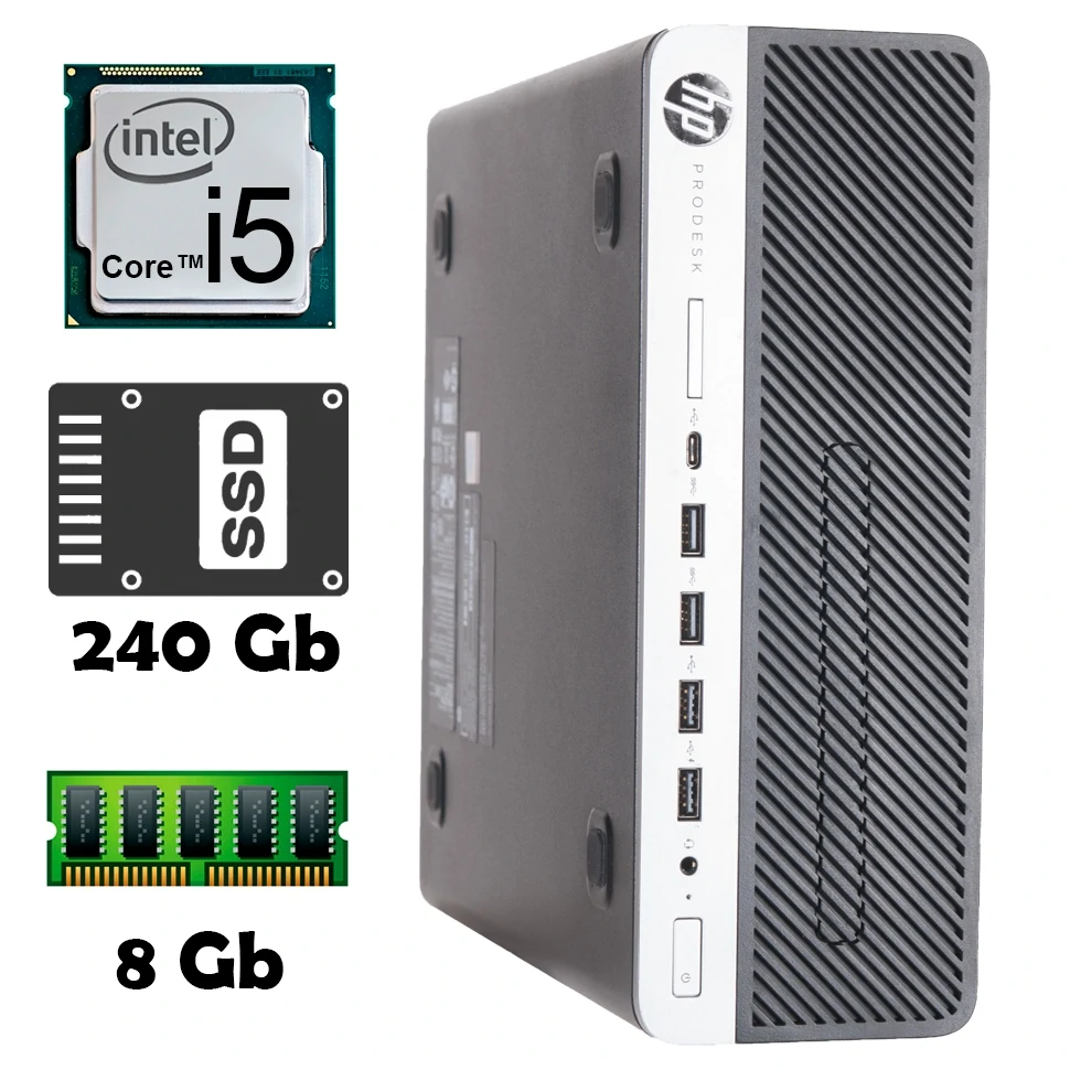 HP ProDesk 600 G3 SFF (i5 6400 • 8Gb • ssd 240Gb) БУ купить в