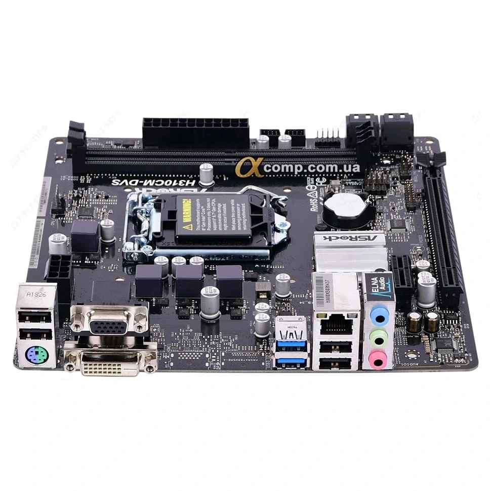 ASRock H310CM-DVS (1151-2 • H310 • 2xDDR4) купить в Днепре