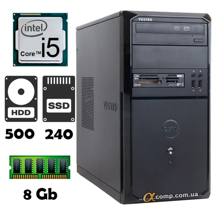 即納 状態良好 DELL Vostro i5 新品SSD240GB (1063) Dell Vostro 270 (i5 3330 • 8Gb • 500Gb • ssd 240Gb) MT купить в