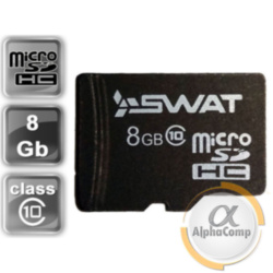 Карта памяти microSD 8GB SWAT SDHC (Class 10)
