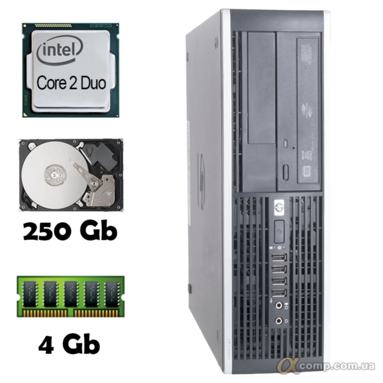 Компьютер HP 6000 (Core2Duo E8200/4Gb/250Gb) desktop БУ