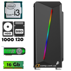 AlphaPC RG9-T201 (i3-9100F • 1050 2Gb • 16Gb • ssd 120Gb • 1Tb)