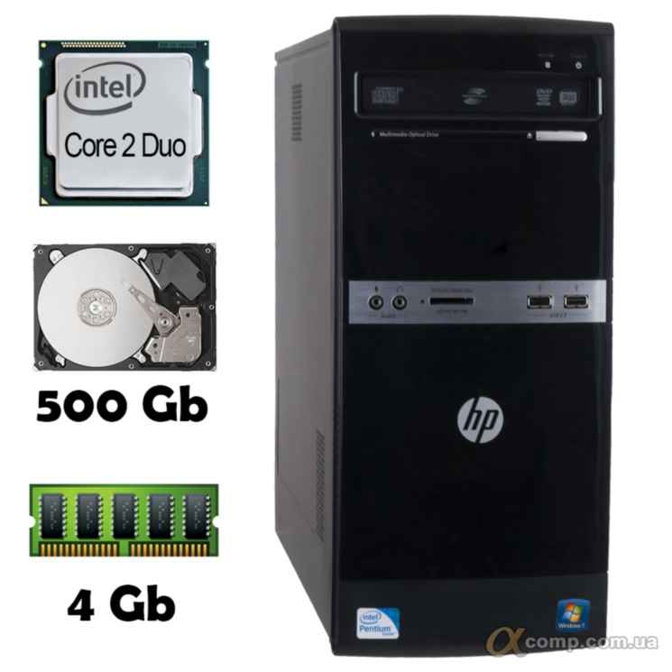 Компьютер HP 500B (Core2Duo E8200/4Gb/500Gb) БУ