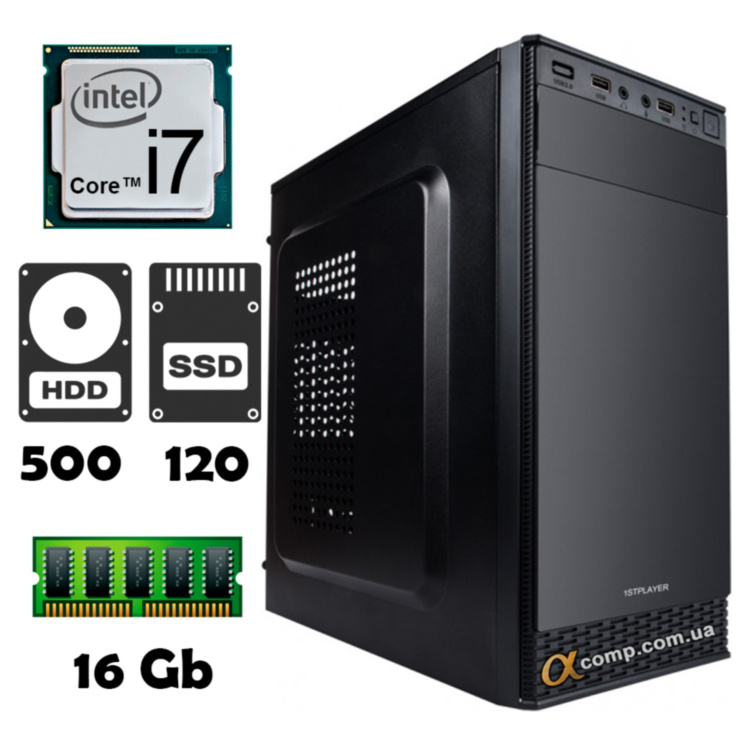AlphaPC (i7-6700 • 16Gb • 500Gb • ssd 120Gb) R6-T101