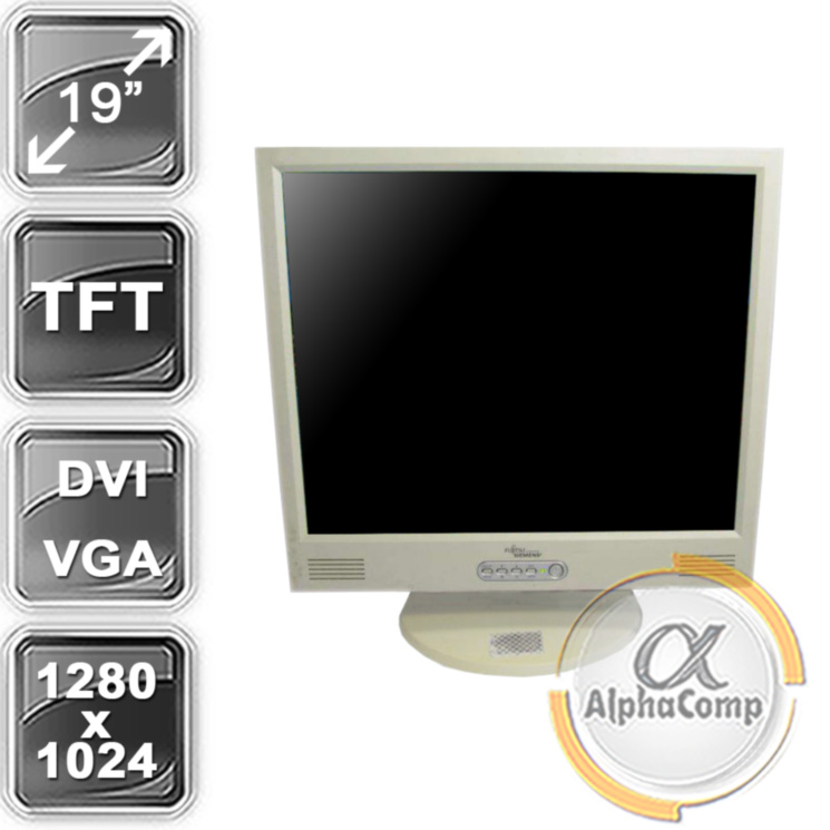 Монитор 19" Fujitsu P19-1 (TN/5:4/VGA/DVI/колонки) class A БУ