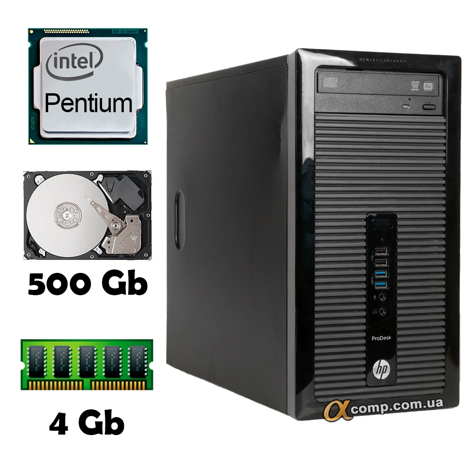 HP ProDesk 400 G1 (Pentium G3220 • 4Gb • 500Gb) MT купить в Днепре