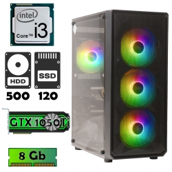 Компьютер AlphaPC (i3-9100F • 1050Ti • 8Gb • ssd 120Gb • 500Gb) RG9-T201