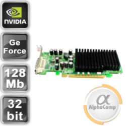 Видеокарта PCI-E NVIDIA GeForce 6200LE (128Mb/DDR/32bit/DVI) LP БУ