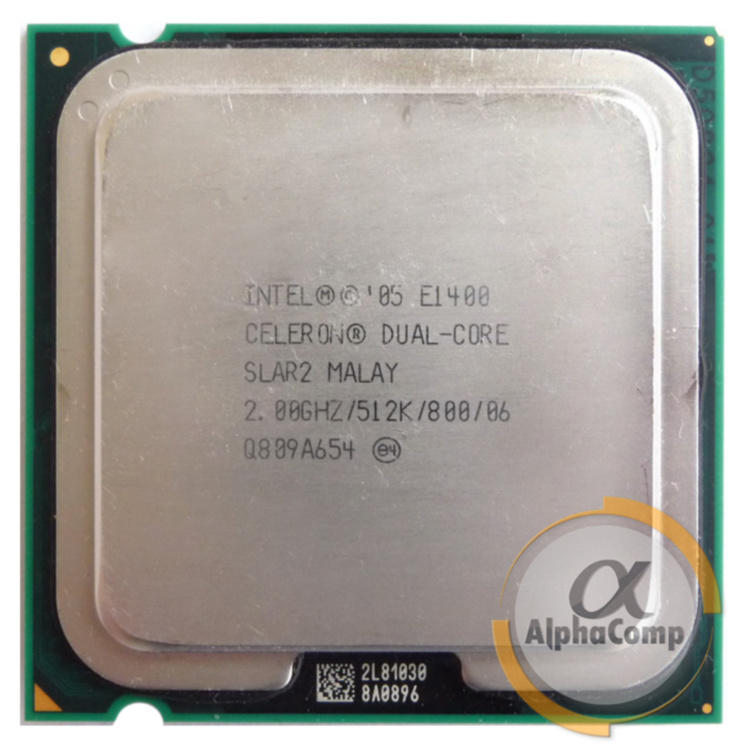 Процессор Intel Celeron Dual Core E1400 (2×2.00GHz/512Kb/s775) БУ