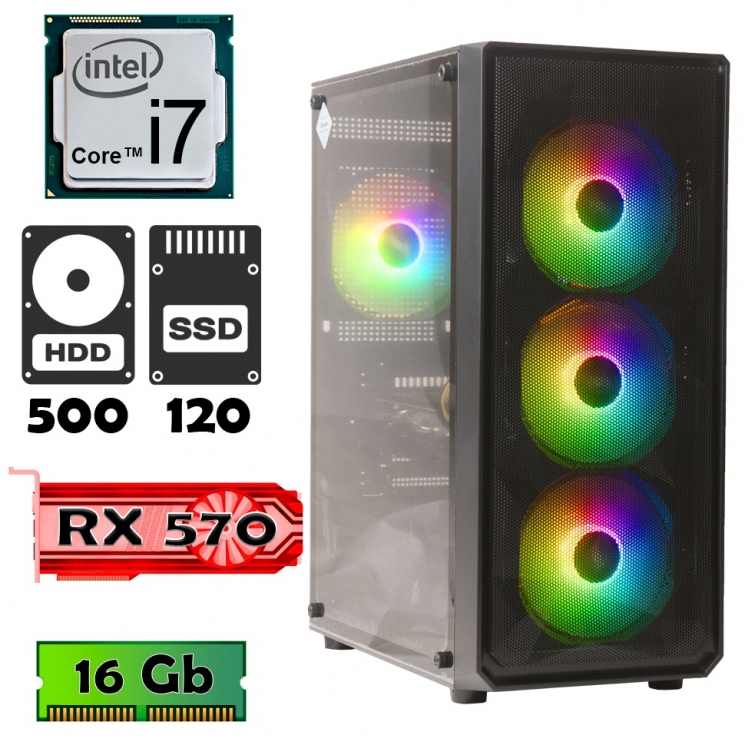 Компьютер AlphaPC (i7 2600 • RX570 • 16gb • ssd 120gb • 500gb) RG2-T201