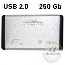 Внешний HDD 2.5" Frime 250Gb USB 2.0 (FHE21.25U20) silver Ref