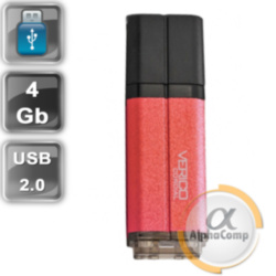 USB Flash 4Gb Verico Cordial USB2.0 (VP16-04GRV1E) Red