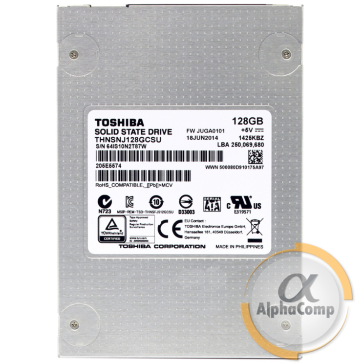Накопитель SSD 2.5" 128GB Toshiba THNSNJ128GCSU (SATA III) БУ