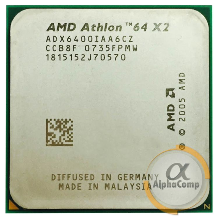 Процессор AMD Athlon 64 X2 6400+ (2×3.20GHz/2Mb/AM2) 125W БУ
