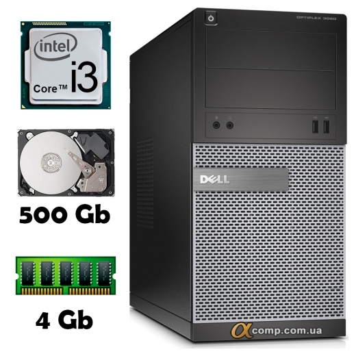 Компьютер Dell 3020 (i3-4130/4Gb/500Gb) БУ — 