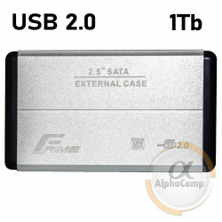 Внешний HDD 2.5" Frime 1Tb USB 2.0 (FHE21.25U20) silver Ref