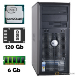 Компьютер Dell 760 (Core2Quad Q9300/6Gb/ssd 120Gb) БУ