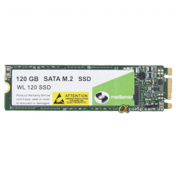 Накопитель SSD M.2 120Gb Mediamax M.2 2280 SATA III (WL 120 SSD) БУ