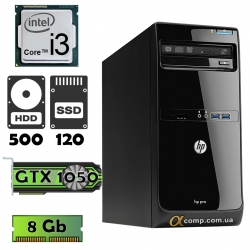 HP Pro 3500 (i3 3220 • GTX1050 • 8Gb • 500Gb • ssd 120Gb) MT
