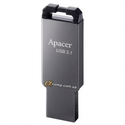 USB Flash 64Gb Apacer AH360 Metal Black (AP64GAH360A-1) USB3.1