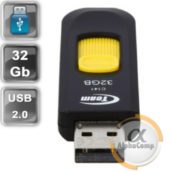 USB Flash 32Gb Team C141 USB2.0 (TC14132GY01) Yellow