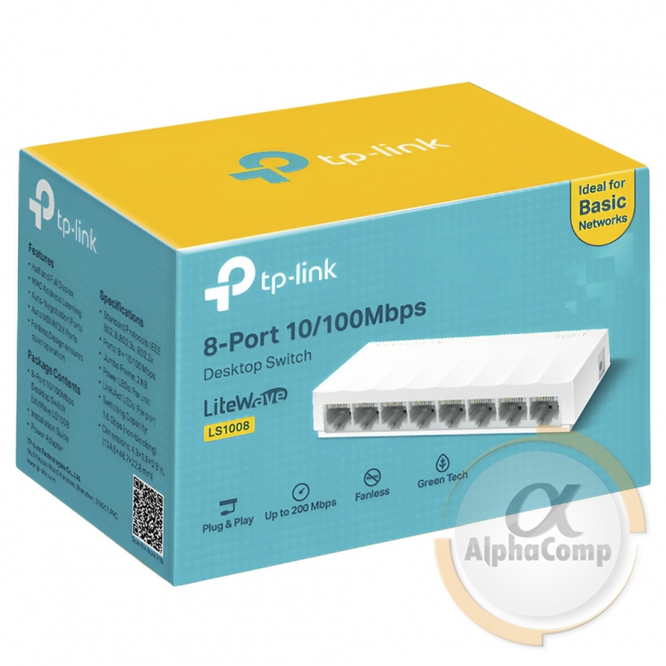 Комутатор 8 port TP-Link LS1008 (100Mb/s)