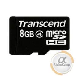 карта памяти microSD 8Gb Transcend class 4 (TS8GUSDC4)