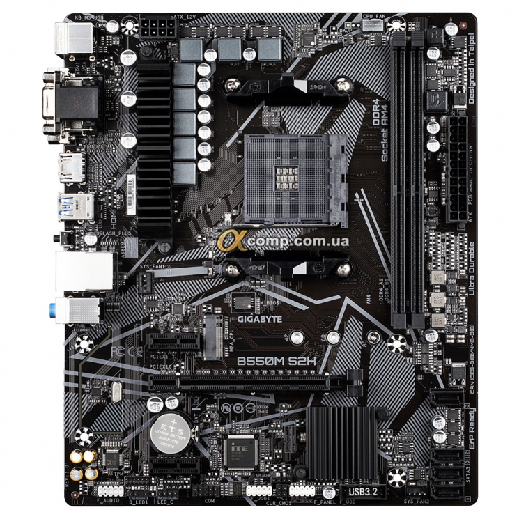 Материнська плата Gigabyte B550M S2H (AM4 • AMD B550 • 2xDDR4) БВ