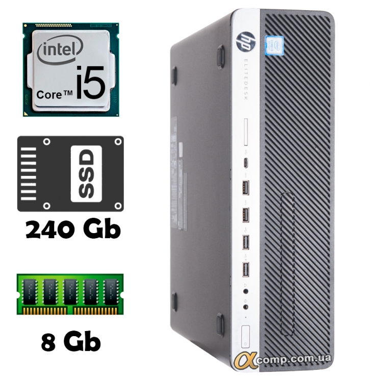 HP EliteDesk 800 G4 (i5 8400 • 8Gb • ssd 240Gb) dt БУ