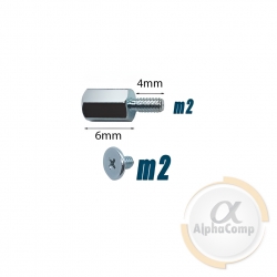 Винт и стойка M.2 SSD Gigabyte (6mm • 4m • m2) 2шт