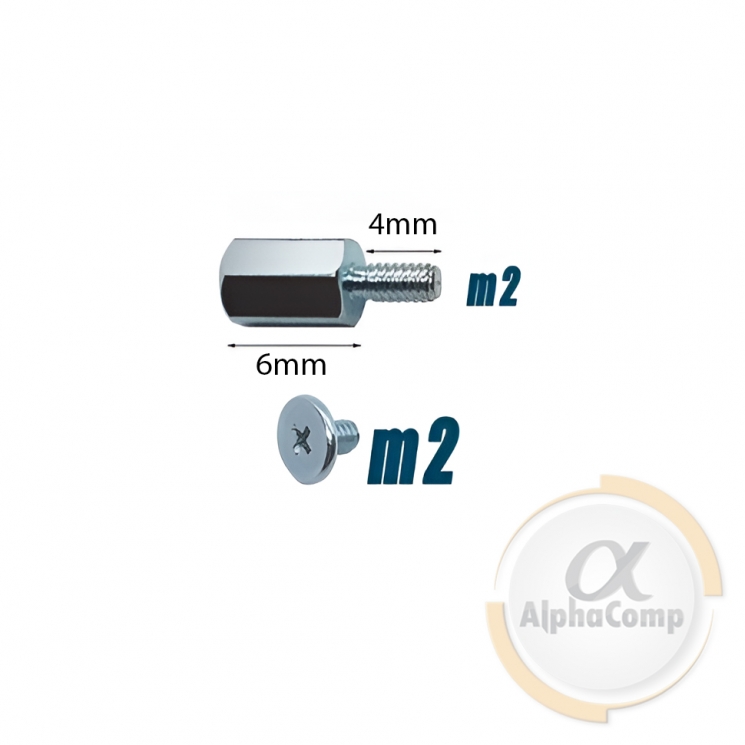 Винт и стойка M.2 SSD Gigabyte (6mm • 4m • m2) 2шт