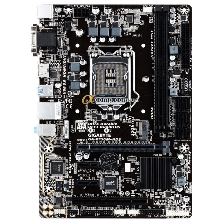 Материнская плата Gigabyte GA-B150M-HD3 (s1151 • B150 • 2xDDR4) БУ