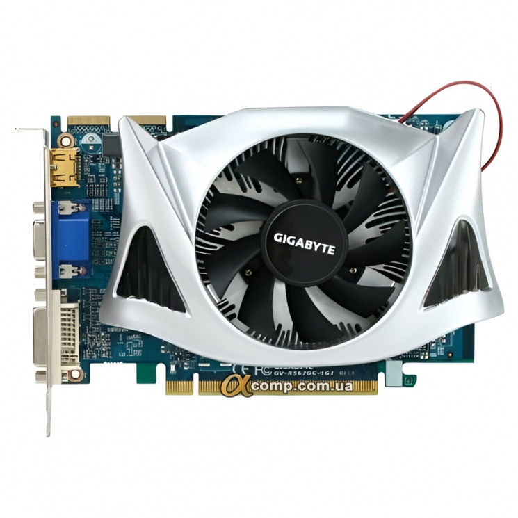 Відеокарта PCI-E ATI Gigabyte HD5670 (1Gb • GDDR5 • 128bit • DVI • VGA • HDMI) GV-R5670C-1GI БВ